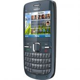 Nokia C3 Preto Desbloqueado Claro com Teclado QWERTY, Wi-Fi,